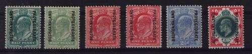 Bechuanaland 1904 KEVII set of 6 values fine mint